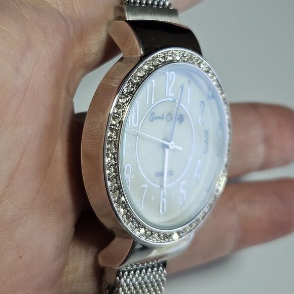 Silver Tone Sarah Coventry Watch Magnetic Band Fits 5\